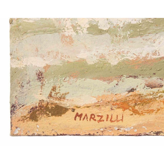 Franco Marzilli, Ballerina with View of Rome, Oil Painting, 1970s For Sale - Image 4 of 5