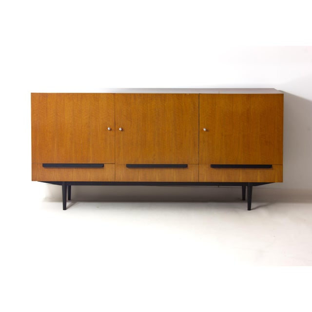 Modernist Belgian Sideboard in Maple, 1960s For Sale - Image 11 of 11