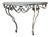 1930s French Wrought Iron and Marble Console Table For Sale