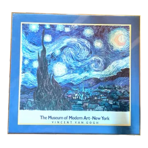 Rare Moma Vincent Van Gogh 1085 Exhibition Poster - Double Matted and Framed