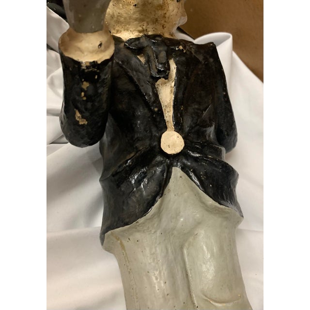 Sculpture Materials Rare 1930s-1940s Western Exterminator Chalkware Mascot - "Mr. Little" For Sale - Image 7 of 10
