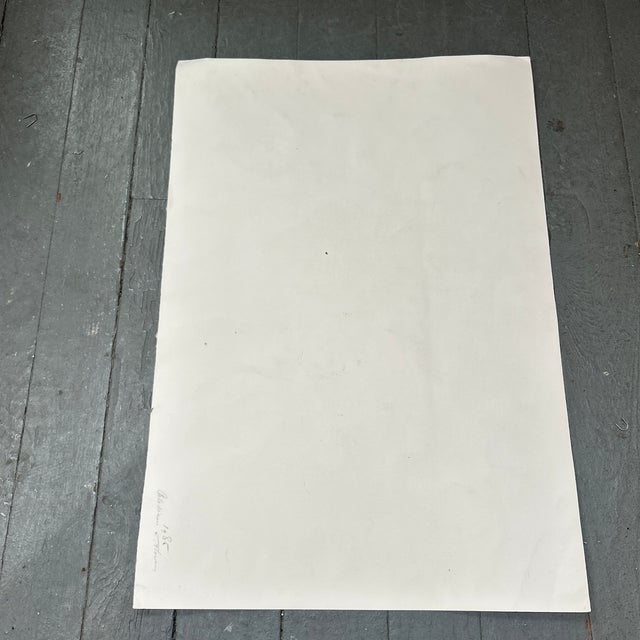 1980s 1980’s Original Impressionist Bouquet of Flowers Watercolor Painting For Sale - Image 5 of 6