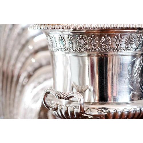 Antique Georgian Regency Silver Wine Cooler by Paul Storr, London, 1810 For Sale - Image 6 of 18