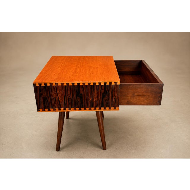 Brazilian Modern Accent Table in Rosewood & Pau Marfim by Cimo, Brazil, 1950s For Sale - Image 13 of 18