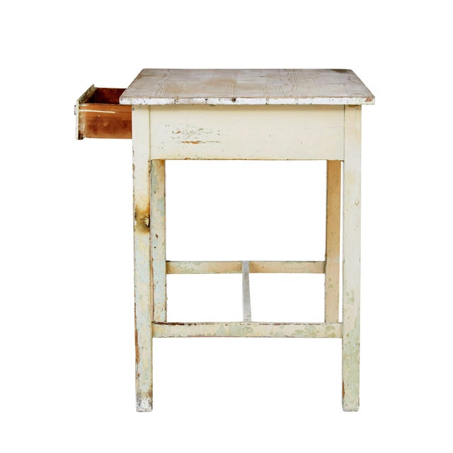 Painted Pine Side Table, 1890 For Sale - Image 4 of 9