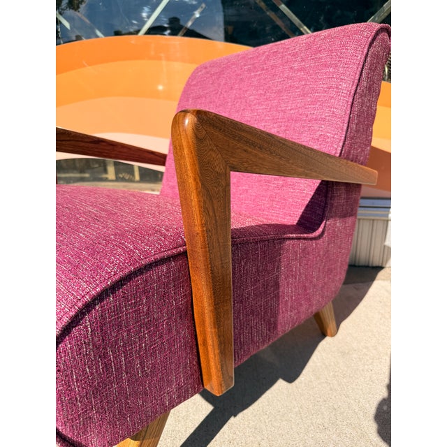 Fully Restored 1950's Mid-Century Modern Armchair For Sale - Image 16 of 17