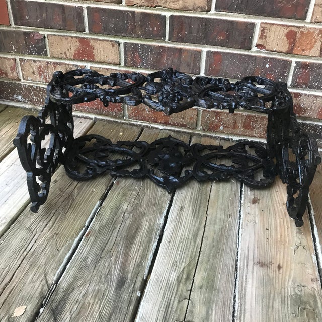 Antique Victorian Cast Iron Planter For Sale - Image 9 of 14