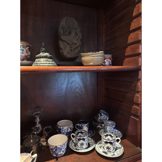Antique English 19th Century Butler's. Desk With Breakfront on Top For Sale - Image 9 of 12