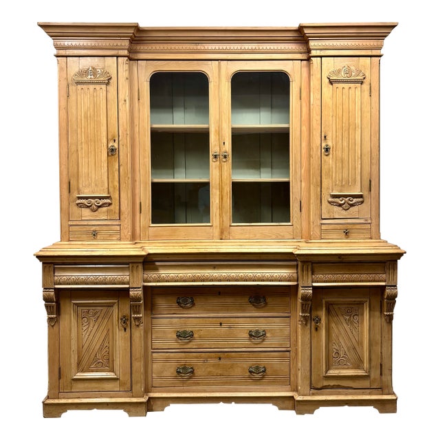 19th Century English Pine Dresser For Sale