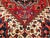 Vintage Persian Heriz Rug, Hand-Knotted Wool, Geometric Medallion Pattern, Red & Ivory, 3x5 For Sale - Image 13 of 17