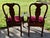 Pennsylvania House Cherry Dining Chairs Vintage Queen Anne Set of 6 Velvet For Sale In Philadelphia - Image 6 of 17