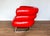 1980s Vintage Red Leather Lounge Chair by Eileen Gray, 1980s For Sale - Image 5 of 18