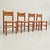 Chairs in Fir Wood and Rope by Raffaello Biagetti from Atelier Biagetti, 1970s , Set of 4, in Good conditions. Designed...