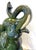 Mid 20th Century 1970's Hollywood Regency Large Green Glaze Ceramic Elephant Symbolizing Good Fortune and Positive Energy For Sale - Image 5 of 14