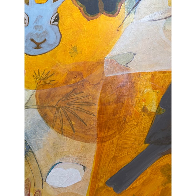 “Printemps” a Fun Painting by LWren Walraven For Sale - Image 10 of 11