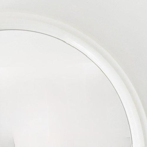 Vintage Space Age Wall Mirror in White Plastic, 1970s For Sale - Image 6 of 7