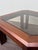 Vintage Italian Coffee Table in Wood with Smoked Glass Top, 1970s For Sale - Image 15 of 16
