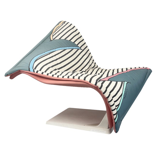 Postmodern Armchair Flying-Carpet by Simon Desanta for Rosenthal, 1986. For Sale