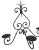 Elegant and sophisticated, this French iron candle sconce is guaranteed to turn heads. Features a beautiful scroll design...