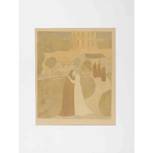 Color lithograph on paper, realized in 1896. Signed lower left. Matted: 65x50 cm. Artist proof outside the edition of 100....