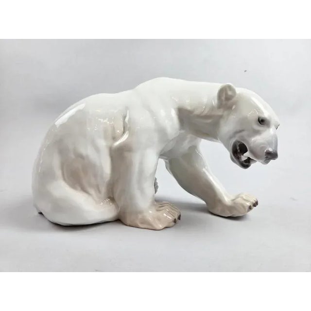 Porcelain Polar Bear from Bing & Grondahl, Denmark, 1940s For Sale - Image 3 of 8