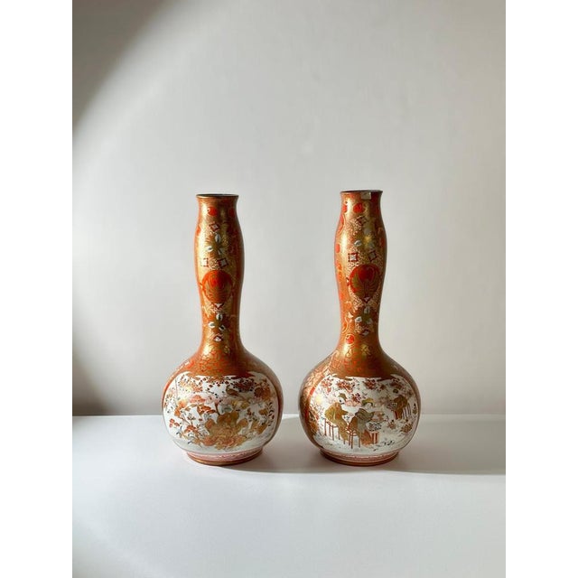 Antique Japanese Vases, 1890, Set of 2 For Sale - Image 9 of 13