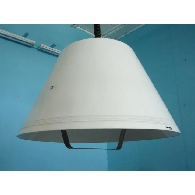 1970s Space Age White Pendant Lamp from Guzzini, 1970s For Sale - Image 5 of 10