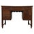 Antique English Edwardian Carved Oak Desk, 1910 For Sale - Image 9 of 12