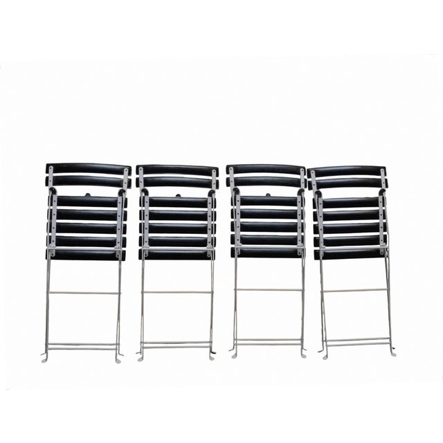 Black Celestina Chairs by Marco Zanuso for Zanotta, Italy, 1980s, Set of 4 For Sale - Image 8 of 12