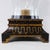 Vintage Black and Gold Pagoda Top Hurrican Candle Holder Lantern With Glass Globe For Sale In New York - Image 6 of 11