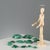Group of 12 malachite turtles of different shapes and sizes. This piece is attributed to the mentioned designer/maker. It...