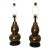 Vintage Christopher Spitzmiller Style Gourd Lamps, Set of Two For Sale