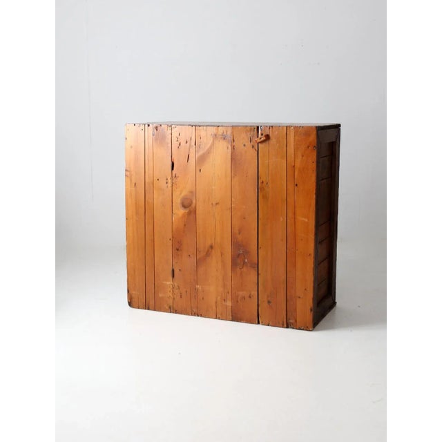 Farmhouse Antique Rustic Primitive Cabinet For Sale - Image 3 of 12