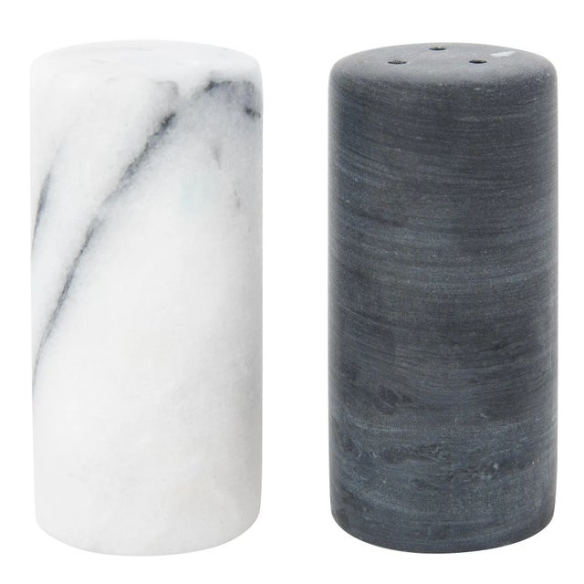Marble Salt and Pepper Shaker Set For Sale - Image 4 of 4