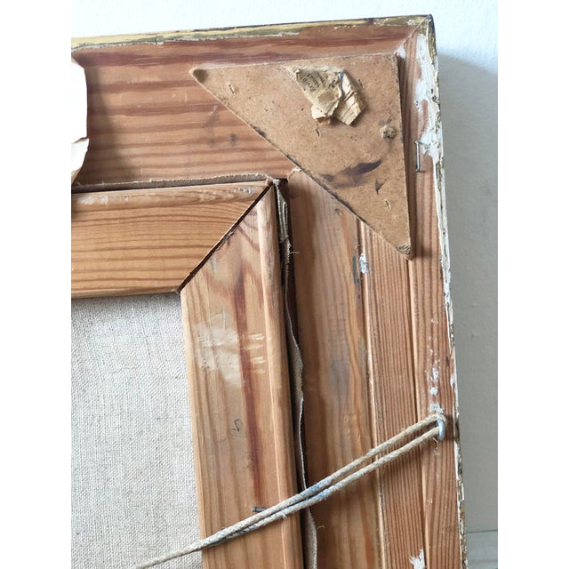 Vintage Original Cottage Interior Oil Painting: Framed Farmhouse Art by Bjarne Landberg For Sale - Image 12 of 12