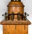 Antique Victorian Converted Brass Column Lamp on Wood Base With 1786 Plaque For Sale In Portland, ME - Image 6 of 17