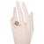 Mid 20th Century 14k Gold Lavender Jade & Diamond Ring Vintage For Sale - Image 5 of 6