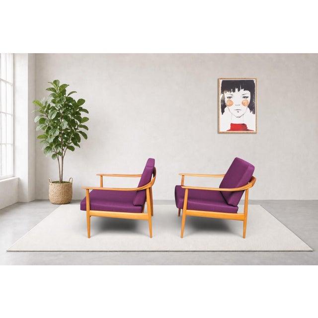 1960s Mid-Century Lounge Chairs from Walter Knoll / Wilhelm Knoll, 1960s, Set of 2 For Sale - Image 5 of 6