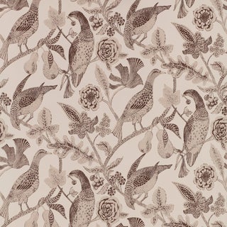 Schumacher Katmandu Wallpaper in Graphite For Sale