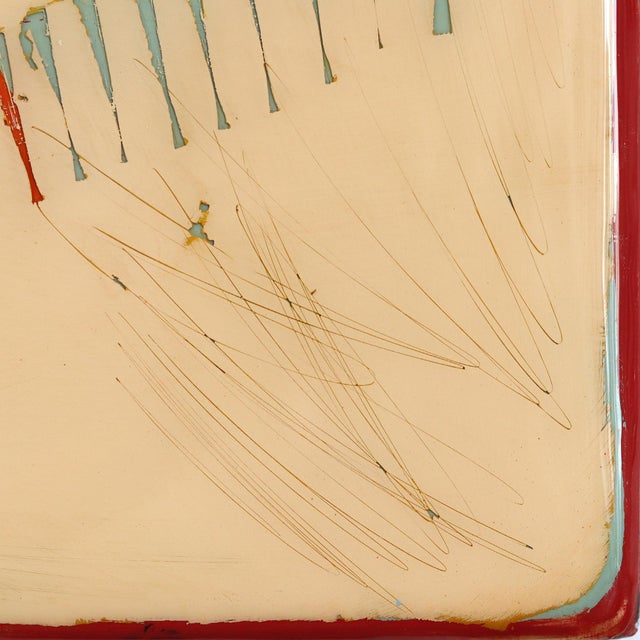 Plastic The Window 375 - Modern Shiny Resin Minimalist Brown Beige Dual Tone Artwork by Ricky Hunt For Sale - Image 7 of 9