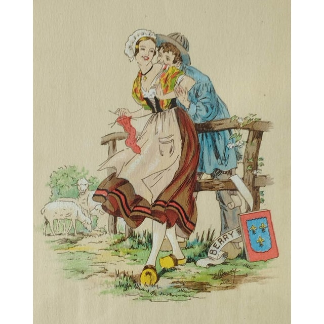 Alfred Renaudin / E. Naudy, Berry, Poitou, Lorraine & Touraine, Early 20th Century, Lithographs, Set of 4 For Sale - Image 6 of 18