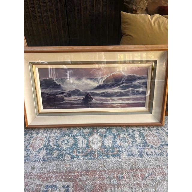 Coastal seascape print "Symphony of the Sea" by Hawaiian seascape artist Roy Gonzales Tabora. This piece is signed by the...