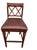 Ethan Allen Pair of Vintage Ethan Allen British Classics Crossback Barstools Armchairs Empire Style For Sale - Image 4 of 14