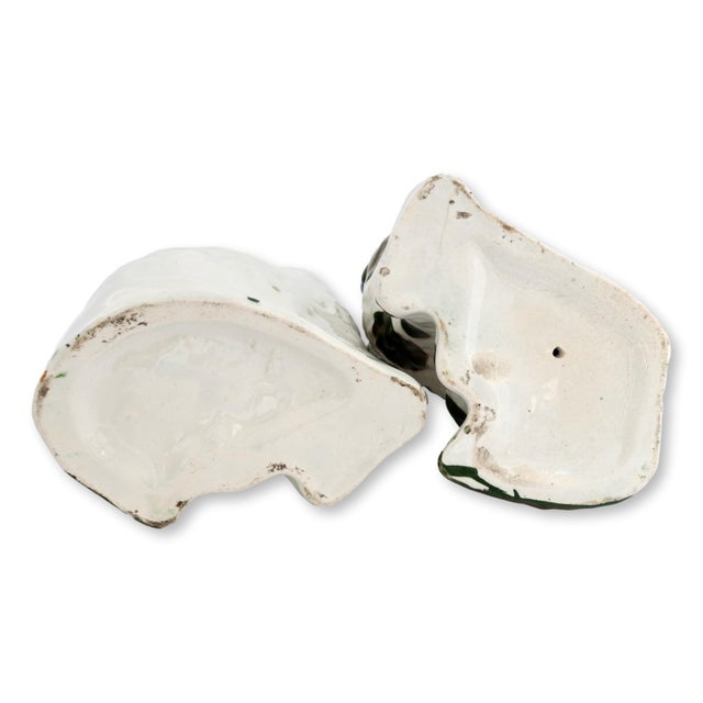 Mid 19th Century Antique Staffordshire Blue Eyed Copper Lustre Dogs For Sale - Image 5 of 5
