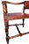 Ornately Hand Carved English 19th Century Antique Mahogany Chair For Sale - Image 11 of 13