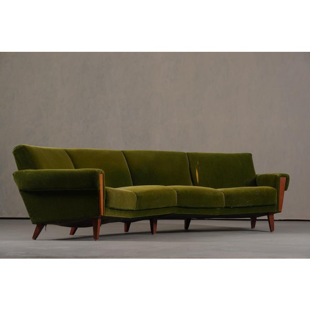 1960s Vintage Danish Boomerang Sofa, Denmark, 1960s For Sale - Image 5 of 15