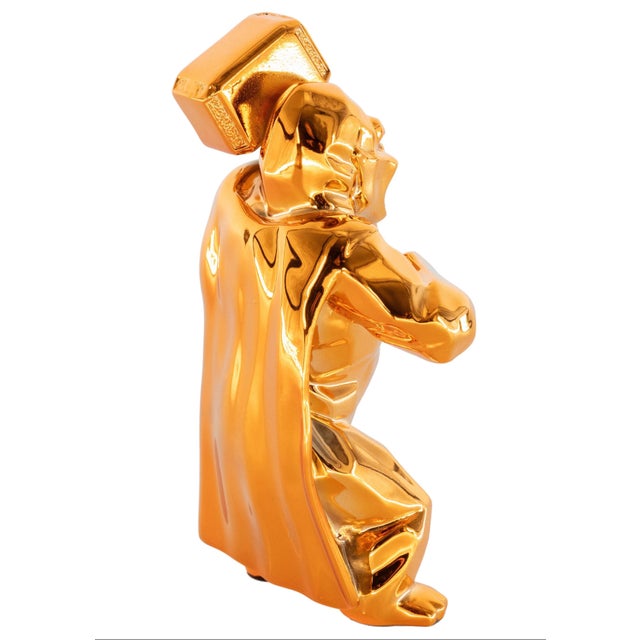 Plastic Orange Resin Hammer Kong from Richard Orlinski For Sale - Image 7 of 10