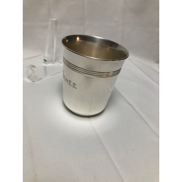 Art Deco Christofle Silver Plate Cup For Sale - Image 3 of 8