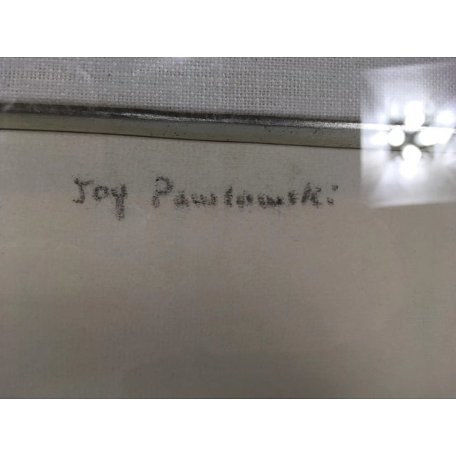 Linen Academy Style Woman in Classical Dress Pencil Drawing. For Sale - Image 8 of 11