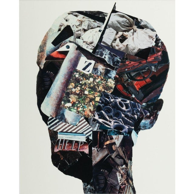 Anne Sager (American, 1930-2024), "Angst", Chromogenic Print on Paper, photo collage composition in the silhouette of a...